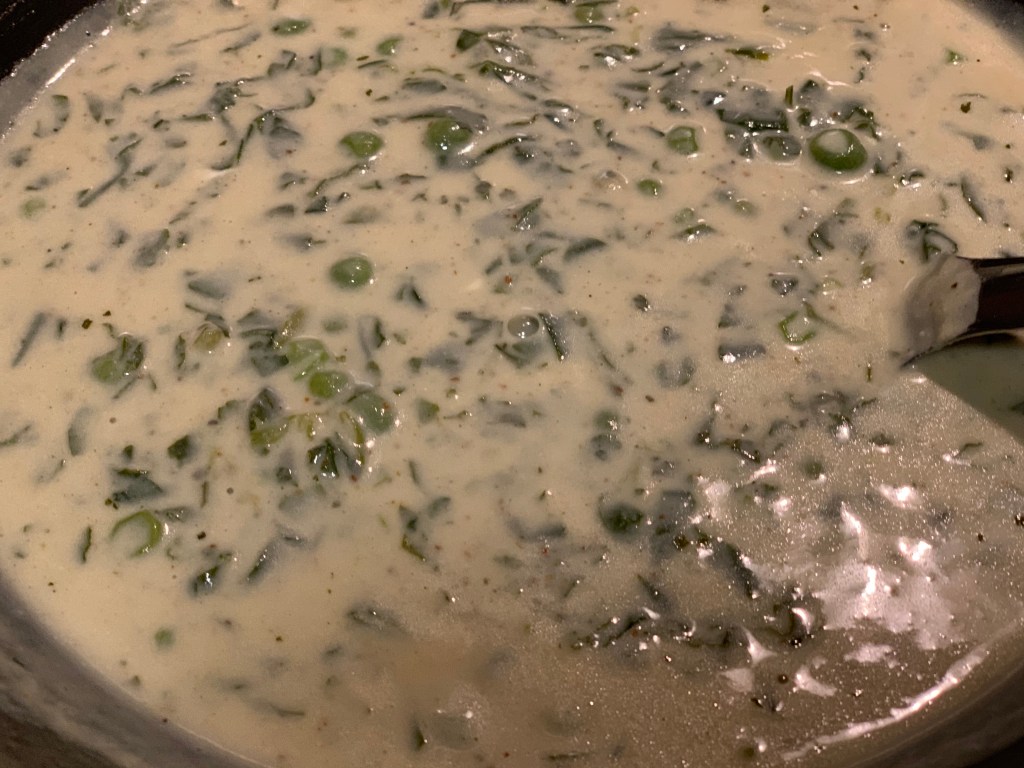 Methi Matar Malai about to get ready